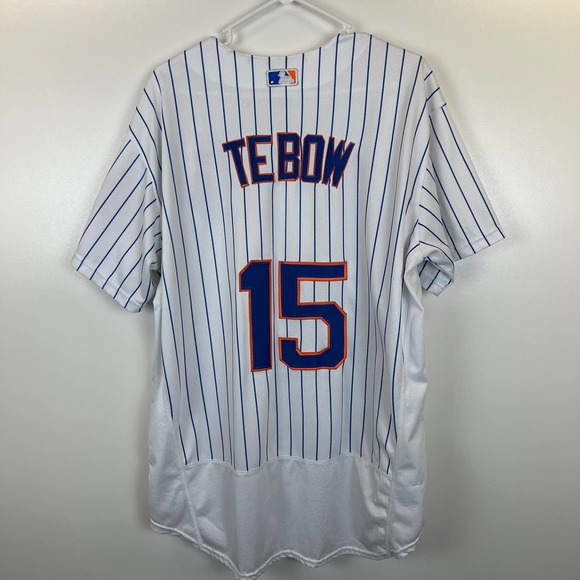 New York Mets Tim Tebow Baseball Jersey, Size 2X. Majestic Brand - Picture 5 of 12